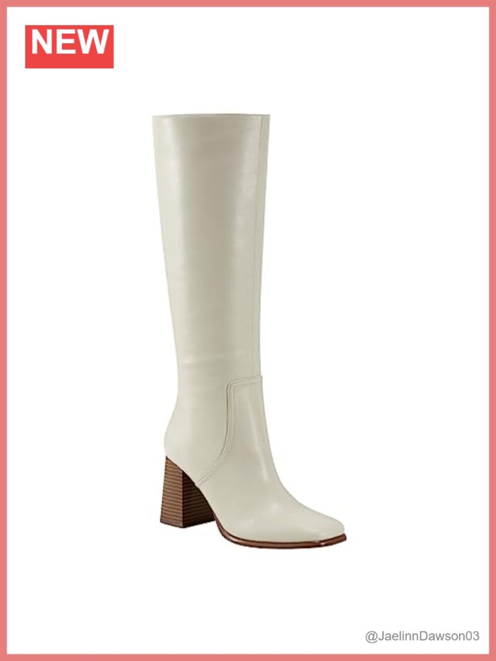 Marc Fisher Dacea Knee High Dress Boots Block Heel Square Toe